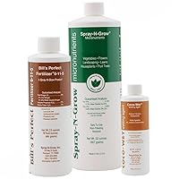 Spray N Grow Perfect Blend Kit Medium Set of 3 Complete Nutrition Micronutrients Perfect Fertilizer Coco Wet Made in USA Organic Gardening