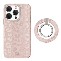 Velvet Caviar MagSafe Grip Ring + iPhone 15 Pro Max Case - Nude Leopard (Bundle)