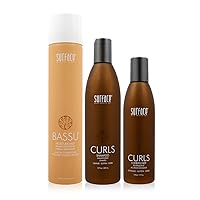 Surface Hair Curls Solution Trio: Curls Shampoo AND Conditioner PLUS Bassu Moisture Mist