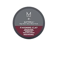 by Paul Mitchell Matterial Finishing Clay for Men, High Hold, Ultra-Matte Finish, For All Hair Types, 3 oz.