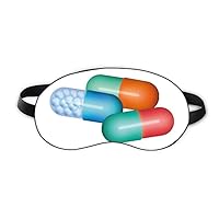 Pill Capsule Health Care Products Pattern Sleep Eye Shield Soft Night Blindfold Shade Cover