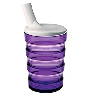 Maddak Sure Grip Cup with Lid, Purple (745910001)