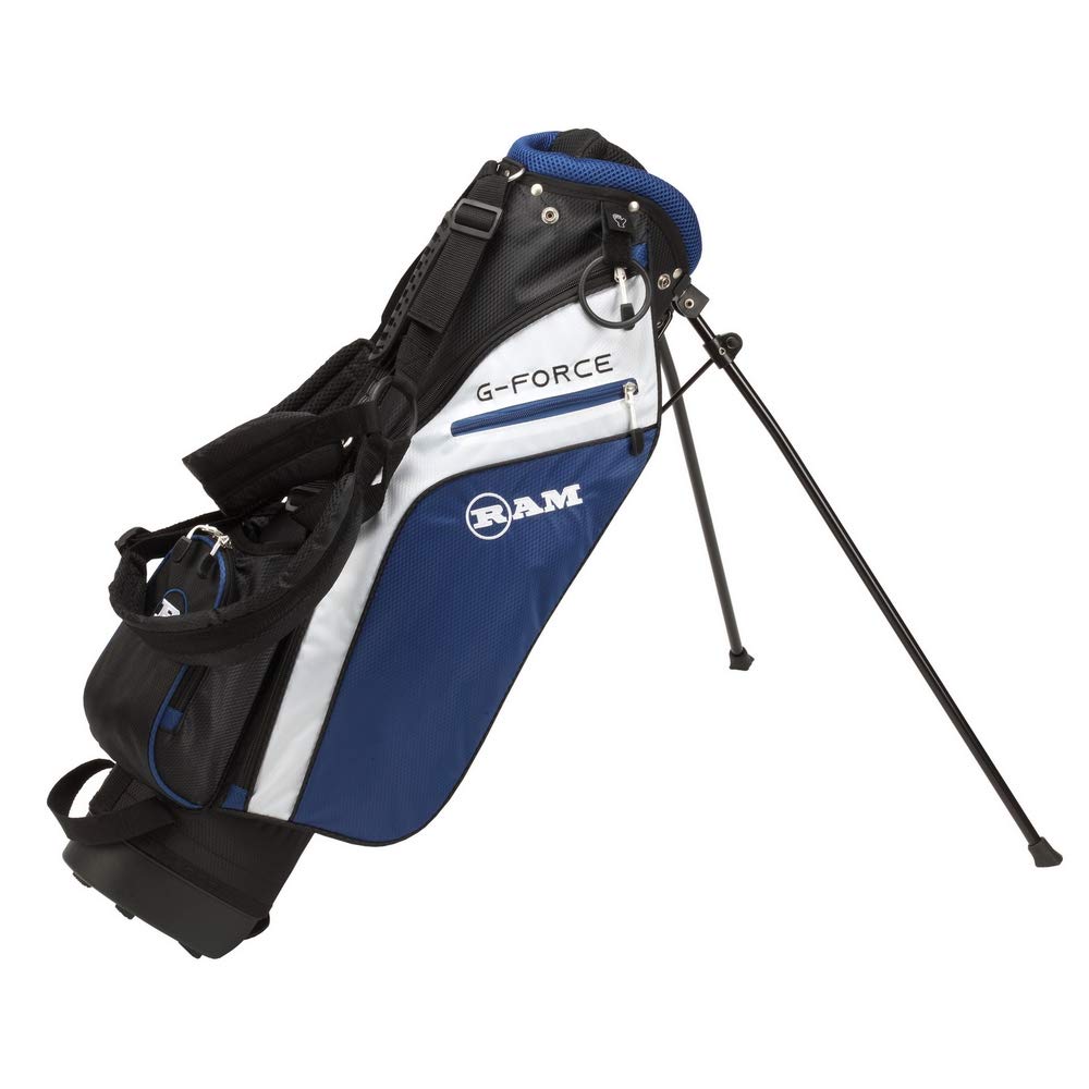 Ram Golf Junior G-Force Boys Right Hand Golf Clubs Set with Bag