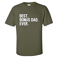 Men's Father's Day Step Dad Best Bonus Dad Ever Short Sleeve T-Shirt