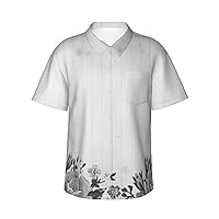 Aurora Borealis Men's Hawaiian Shirts, Short Sleeve Holiday T-Shirts and Casual Tops