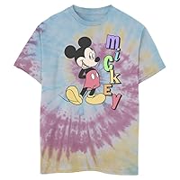 Disney Kids Characters Mickey Name Boys Short Sleeve Tee Shirt