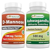 Best Naturals D-Mannose 1500 mg & Ashwagandha Extract 500 Mg