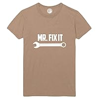 Mr Fix It Printed T-Shirt - Sand - 3XL