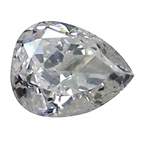 0.10 ct AIG Certified PEAR Cut (3 X 3 MM) UNHEATED/UNTREATED H (Near COLORLESS) Diamond Loose Diamond