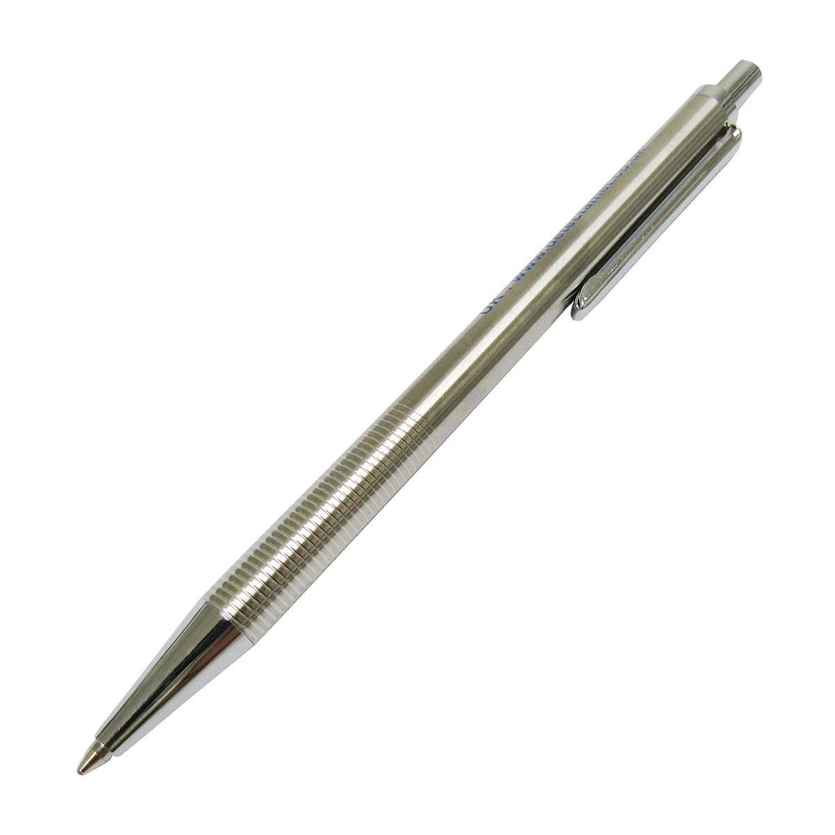 Stainless Steel Chrome Retractable Pen Black Ink Pack of 10