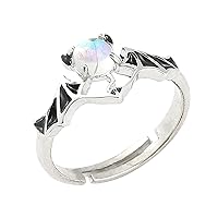 Bat Ring Happy Halloween Party Cute Witch Costume Bat Jewelry For Teens Women Girls Couples Matching Mood Rings