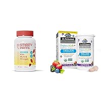 SmartyPants Kids Multivitamin Gummies, Sugar Free: Omega 3 (ALA), Vitamin D3, C, Vitamin B12, B6 & Garden of Life Dr. Formulated Probiotics Organic Kids+ Plus Vitamin C & D - Berry Cherry