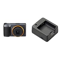 Ricoh GR III Street Edition Metallic Gray APS-C Size Digital Cam (2 Batteries Included) & Large CMOS Sensor GR Lens That Achieves High Resolution and High Constrast & BJ-11 Battery Charger for Db-110