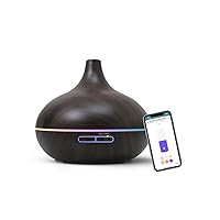 Smart WiFi Essential Oil Diffuser Works with Apple HomeKit & Alexa, Ultrasonic Aromatherapy Diffuser & Mist Humidifier with Voice & APP Remote Control, Schedule & Timer, RGB Light