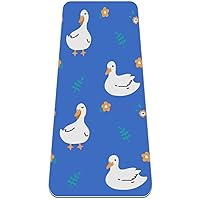 White Duck Extra Thick Yoga Mat - Eco Friendly Non-Slip Exercise & Fitness Mat Workout Mat for All Type of Yoga, Pilates and Floor Exercises 72x24in