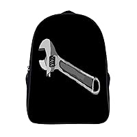 Wrench Tool 16 Inch Backpack Business Laptop Backpack Double Shoulder Backpack Carry on Backpack for Hiking Travel Work