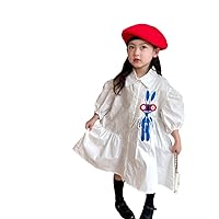 Girls' three-dimensional rabbit dress 2022 autumn new Korean children's Cotton Baby skirt fashion loose dress