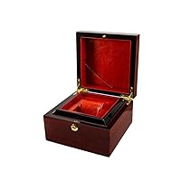 Bright Light Watch Box Red Lacquered Wooden Watch Box Gift Watch Set Box