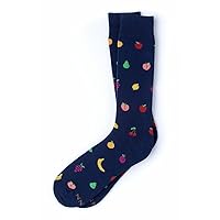 My Favorite Pear Fruity Funky Hipster Novelty Crew Carded Cotton Men's Fruits Food Socks (1 Pair)