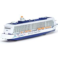 Ocean Cruise Liner Model Diecast Metal Toy Ship with Sound Light Effects 20 cm 8 in