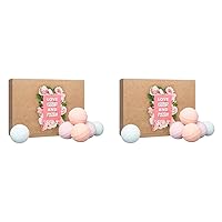 Love Beauty and Planet Bath Bombs Gift Set Gift Ideas for Her, Wife, Bath and Body Pampering Gift Set Murumuru Butter and Rose, Coconut Water and Mimosa Flower, Argan Oil and Lavender Paraben Free