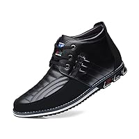 Mens Casual Business High-top Loafers Shoes Sneakers Comfort Walking for Male Work Office Dress Leather Slip-on Fashion Driving Loafer