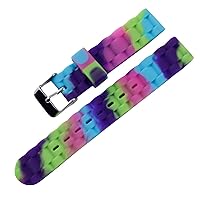 Girl Fashion Soft Silicone Watch Strap Waterproof Sports Color Watch Band 16mm