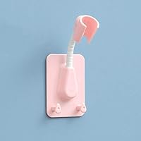 360° Universal Without Perforation Adjustable Shower Bracket Bathroom Shower Head Holder Nozzle Shower Fixed Base Creative Shower Rack/Pink