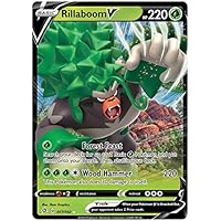Pokemon card Rillaboom V MAX HR 079/070 Sword & Shield VMAX Rising S1a Gortrom 