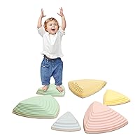 Balance Stepping Stones for Kids Obstacle Courses Indoor Outdoor Toddlers Sensory Play Equipment Toys Improve Balance Coordination & Strength Non-Slip Edges Unique Gift for Boys & Girls Age 3+