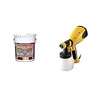 Ready Seal 505 Exterior Stain and Sealer for Wood, 5-Gallon, Light Oak and Wagner Spraytech 0417005 HVLP Control Spray Stain Sprayer