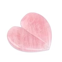 Heart Shape Quartz Guasha Stone Natural Cool Scraper Tools for Face Neck Back Body Pressure 1Pcs