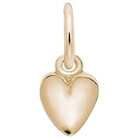 Rembrandt Charms Heart Charm, 10K Yellow Gold