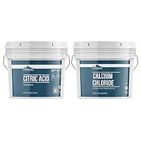 Earthborn Elements Calcium Chloride & Citric Acid Bundle (2 Gallons Each), Pure & Undiluted, Home & Pantry, Additives