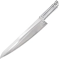 Sovereign Clear Plastic Cake Knife (1 Pc.) - Heavyweight & Elegant Design, Perfect for Weddings, Special Occasions, Parties, Events, Celebrations, Everyday Use, & More