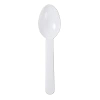 AmerCare Taster Spoon White Plastic, Package of 3000