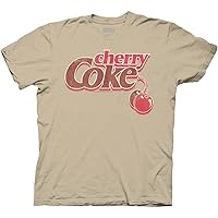 Ripple Junction Cherry Coke Logo with Cherry Drink Adult T-Shirt Officially Licensed