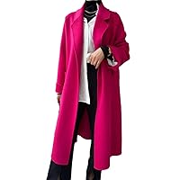 Autumn Winter Korean Version Double-Sided Cashmere Coat Women Long Loose Wide Slimming Wool Coat