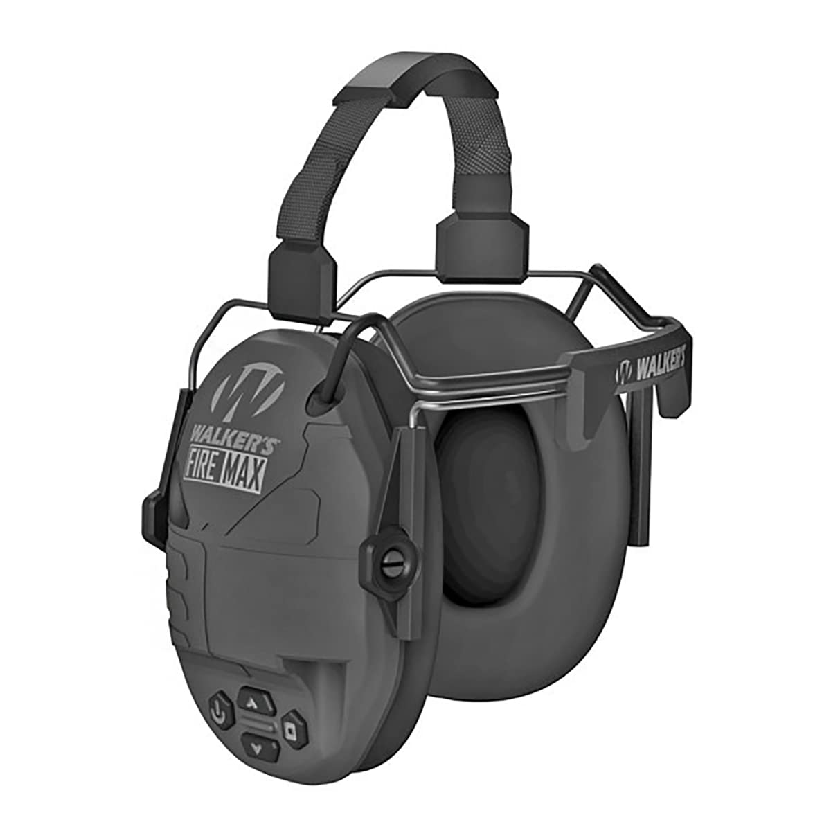 Walker's Rechargeable Lightweight Shooting Hunting Range Electronic Slim Low Profile Hearing Protection FireMax Earmuffs