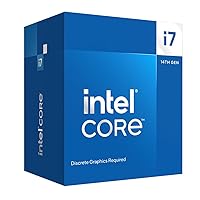 Intel Core i7-14700F Desktop Processor 20 cores (8 P-cores + 12 E-cores) up to 5.4 GHz