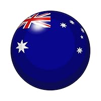 Australia Flag Vinyl Decal Sticker 10 Pieces Country Flags Decals Stickers Patriotic Flag Durable Round Decal Aesthetic Suitable for Teenagers and Adults Colleagues Family Gifts 3inch