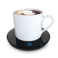 Electric Coffee Warmer, Smart Coffee Warmers for Office Desk, Mug Warmer with 2 Temperature Settings, Cup Warmer Tea Warmer, Electric Beverage Warmer, Drink Warmer for Cocoa, Tea, Milk