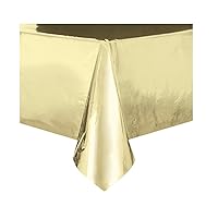 Gold Foil Rectangular Table Cover (54