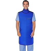Xray Protective Apron .5mm Lead Equivalent Protection with Hanger (Blue), Blue, One Size (Pack of 1)