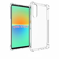 Aikukiki Case for Sony Xperia 10 V,Sony Xperia 10 V 5G Case,TPU Soft Silicone Bumpers Protective Cover Anti-Scratch Shockproof Phone Case for Sony Xperia 10 V 5G 2023 (Clear)
