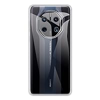 for Huawei Mate 50 RS Porsche Design Case, Soft TPU Back Cover Shockproof Silicone Bumper Anti-Fingerprints Full-Body Protective Case Cover for Mate 50 RS Porsche Design (6.74 Inch) (Transparent)