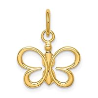 14k Gold Butterfly Angel Wings Pendant Necklace Jewelry Gifts for Women