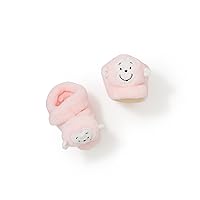 Izzy and Oliver New Baby Infant Monkey Character Super Soft Booties, Pink, One Size