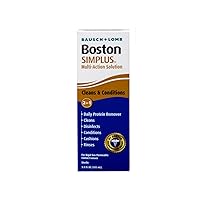Bausch & Lomb Boston Simplus Multi Action Solution with Daily Protein Remover 3.5 oz (Pack of 2)