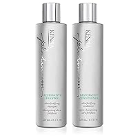 Kenra Platinum Restorative Shampoo & Conditioner Set| Ultra Fortifying | Instantly Fortifies To Restore Smoothness, Suppleness, & Shine | Restores Broken Hair Bonds From Within | 8.5 fl. oz